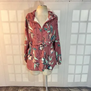 Calia by Carrie underwood pink floral windbreaker jacket size medium thumbnail 2