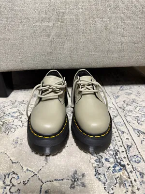 Dr Martens 1461 Womens Quad II Platform Stone Pisa Leather thumbnail 3