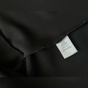 Material Girl Top Black Peplum Blouse Sz S Mesh SL Ruffle Bottom - Holiday thumbnail 9