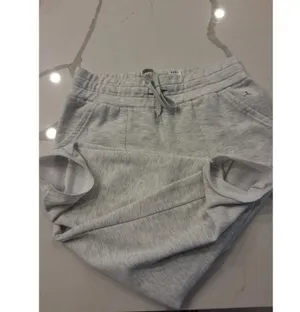 Danskin Size M Women’s Light Gray Elastic & Tie at Waste Jogger Sweatpants thumbnail 8