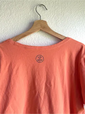 Life is Good Womens Crusher Tee Classic Fit Whale Save the Ale Size XL thumbnail 4