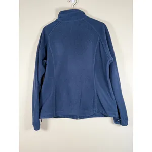 Columbia Womens‎ XL Navy Blue Full Zip Fleece Jacket WL6439 Mock Neck Soft Layer thumbnail 3