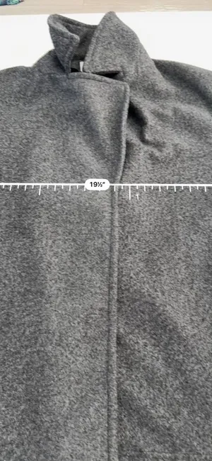 Zara Women’s Basic Gray Open Long Mid Coat Fall Winter Jacket Size Small thumbnail 8