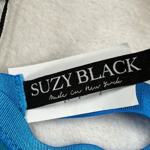 Suzy Black NYC Patina Blue Lace Strappy Back Bralette‎ FW21B348 Large New thumbnail 5