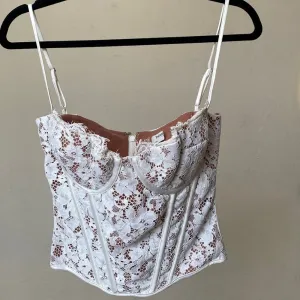 House of CB‎ ‘Mila’ Ivory Lace underwired woven corset NWOT size L A-C thumbnail 2