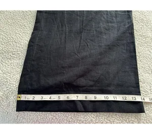 Madewell Womens Wide Leg Linen Blend Cargo Pants in True Black Size 6 thumbnail 12