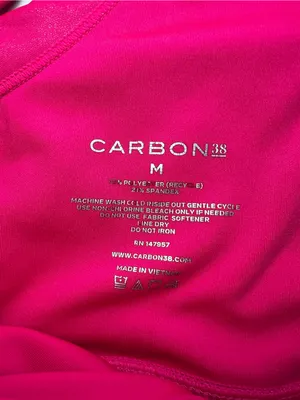 Carbon38‎ Hot Pink Sports Bra size medium women’s activewear thumbnail 3