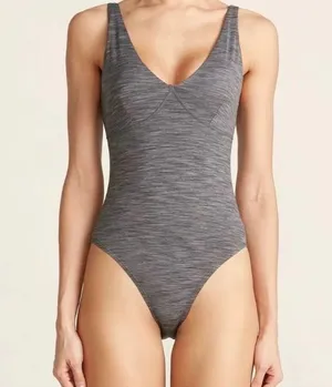 Outdoor Voices Freeform Leotard Bodysuit Grey S thumbnail 1
