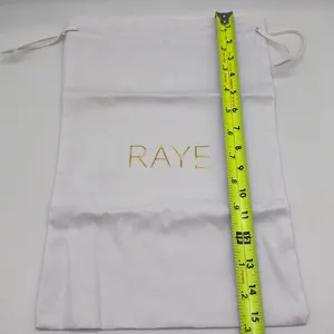 Raye White Drawstring Dust Bag thumbnail 3