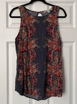 Gypsies & Moondust Paisley Print Tank - Size L thumbnail 1