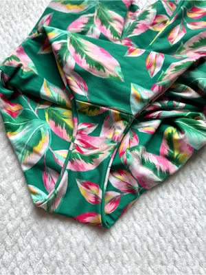 Skatie Amanda One Piece Swimsuit S Green Tortuga Tropical Colorful Beach thumbnail 5