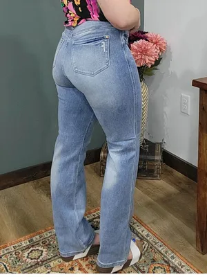Judy Blue Tummy Control Straight Fit Jeans thumbnail 2