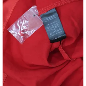 Halston Womens Satin Surplice-Draped Cross Over Neck Blouse Top Bright Red L thumbnail 5