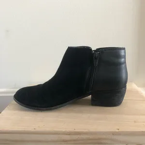 Dune‎ London Penelope Black Leather Ankle Bootie 39/8 thumbnail 5