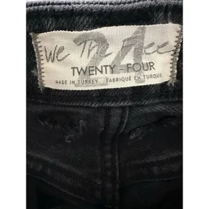 Free People NWT Raw High Rise Jeggings Skinny Jeans Washed Black Size 24 NWT thumbnail 7