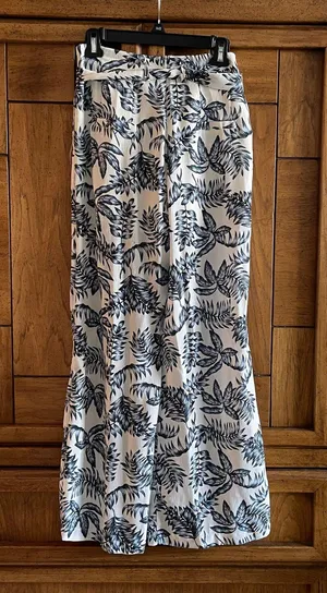 Vestique Vestibule Blue And White Flowy Pants thumbnail 5