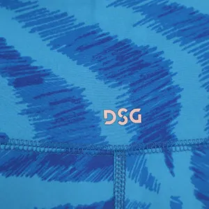 DSG DICK'S Sporting Goods Athletic Shorts Women XL Blue Tie Dye Stretch Mid Rise thumbnail 5