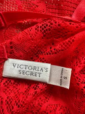 Victoria’s Secret Red Lace Babydoll Chemise Slip | Size Small thumbnail 4