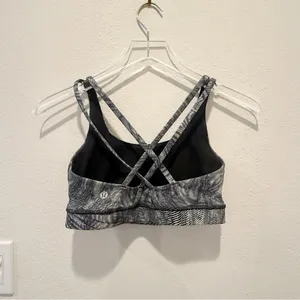 LULULEMON Energy Bra *Medium Support,‎ B–D Cup Velocity Mesh Island Mist Black 6 thumbnail 2