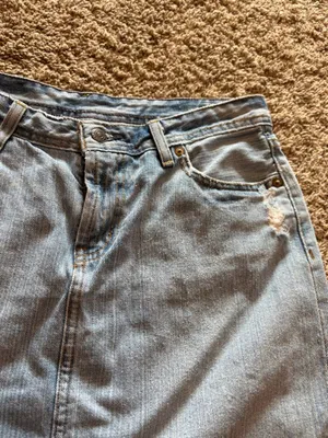 Y2K 2000's Polo Ralph Lauren denim Gigi mini skirt thumbnail 2
