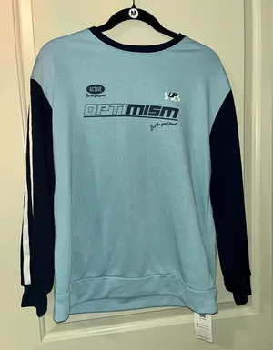 🔴Dazy Sweatshirt Light Blue and Navy Size M thumbnail 1