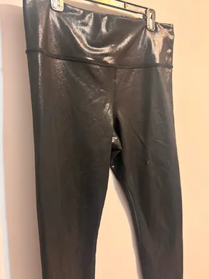 Athleta‎ Black Elation Shine Tight Leggings Women's XL thumbnail 5