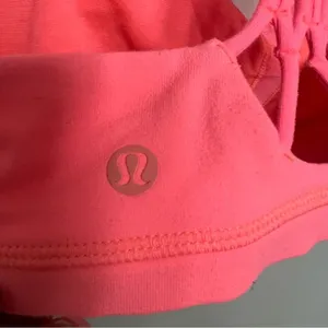 Lululemon True Self Bra Grapefruit Peach Fuzz Size 6 Coral Sports Bra thumbnail 6