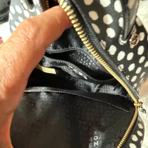 Kate Spade Laurel Way Printed Sammi Backpack Black Musical Dot thumbnail 7