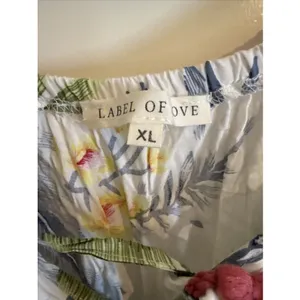 Label Of Love Anthropologie Floral Toscana Smock Maxi Dress XL Boho‎ Coastal thumbnail 2