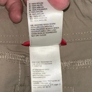 The‎ North Face Khaki Convertible Hiking Pants thumbnail 8