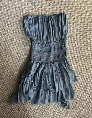 Planet Blue Blue Life Strapless Party Romper thumbnail 1