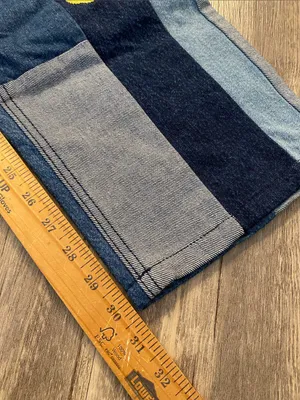 BDG Urban Outfitters High Rise Baggy Patchwork Embroidered Jeans Size 27 thumbnail 5