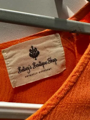 Sunset Boho Flutter Top 🧡 Orange thumbnail 2