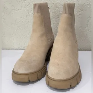Steve Madden Hayle Women's Brown Platform Slip On Chelsea Ankle Boots Size 7 thumbnail 13
