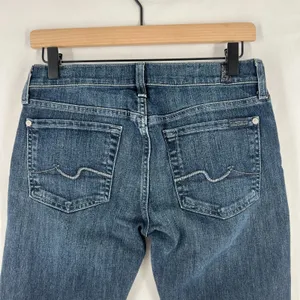 7 For All‎ Mankind Gwenevere Skinny Jeans Womens 27 Blue Denim Stretch Mid Rise thumbnail 7