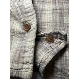Woolrich Womens 90s Khaki Plaid Cotton Short Sleeve Button Up Shirt Size M thumbnail 6