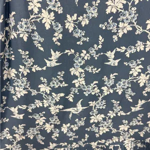 LOFT Bird Novelty Print Shift‎ Mini Dress Blue White XS thumbnail 3