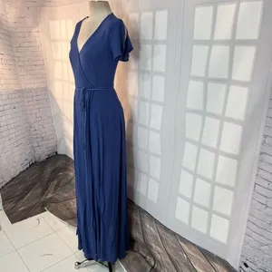 Lulu’s Heart of Marigold Blue Wrap true Maxi Dress size xs thumbnail 5