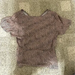 Urban Romantics Women’s cheetah print blouse thumbnail 3