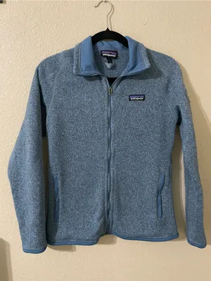 Women’s Patagonia Better Sweater Jacket Size Small Berlin Blue Warm Collared thumbnail 9
