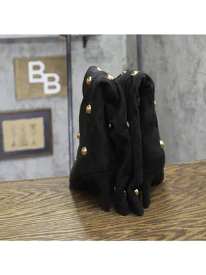 A New Day Studded Mid-Calf Pointed-Toe Boots 94568939 Jet Black / Gold 6M thumbnail 5