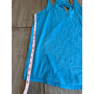 Lululemon Salute Sun Singlet II Tank Kayak Blue Luon Yoga Athletic Womens Sz 4-6 thumbnail 13