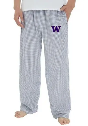 Concepts Sport University of Washington Gingham Check Pajama Pants Medium NWOT thumbnail 1