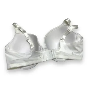 Ellen Tracy Womens Bra Size 34C Solid White T-Shirt‎ Tee Shirt thumbnail 2