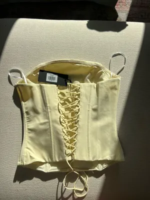 White fox bustier top thumbnail 2
