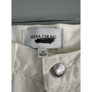 NWT Alexa Chung X Madewell Slim Boyfriend Jeans Tile White Women’s Size 23 thumbnail 10