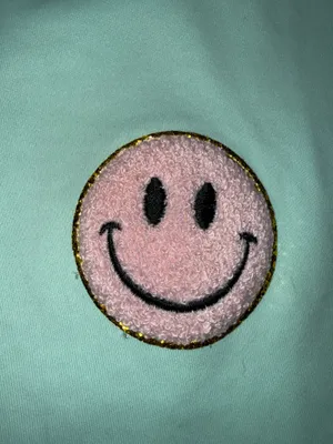 Southern Charm Simply Southern Live Happy Sparkle Pink Smiley Long Sleeve Pom Pom Jersey thumbnail 3