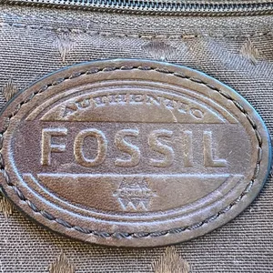 Vintage Fossil Western Brown Cowhide Leather Crossbody Bag Purse Festival Hippie thumbnail 10