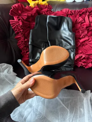 Black Platform Stiletto Boots size 7 new thumbnail 3