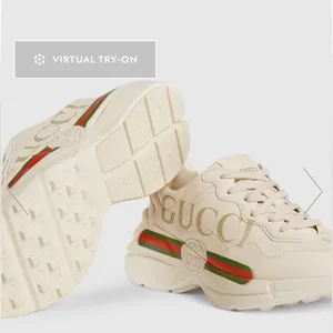 GUCCI RHYTON Sneakers GUCCI LOGO Size 34/4US thumbnail 1